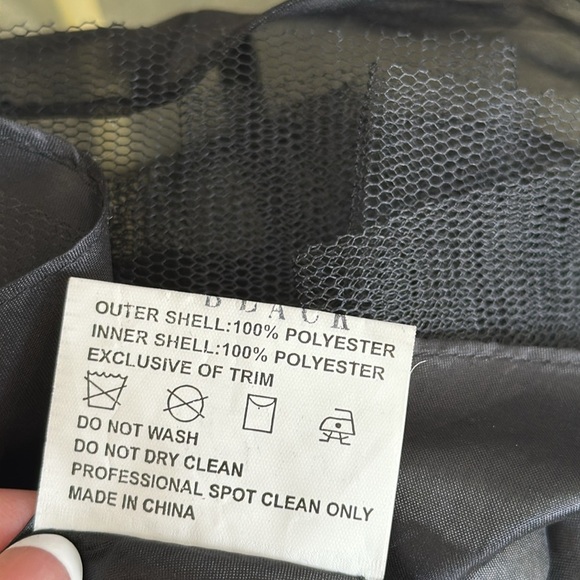 Blush Butter Yellow Black‎ Plaid Beaded Sequins Short Formal Prom Dress Size 4 - Picture 8 of 12